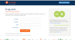 Desktop Screenshot of e-op.com